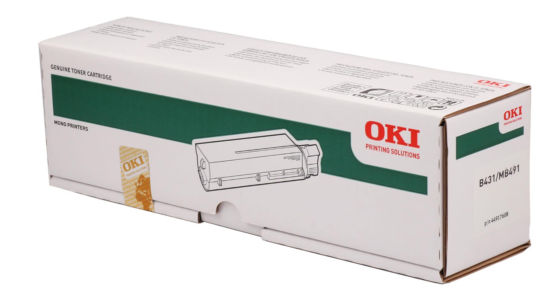OKI 44917602 SİYAH TONER B431 - MB491 12.000 SAYFA