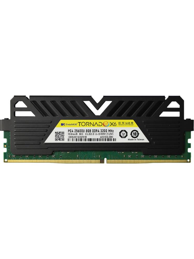 TwinMOS Ddr4 8gb 3200MHZ CL22 Tornadox6 Desktop Ram Soğutuculu (TMMDD48GB3200DKBX6)