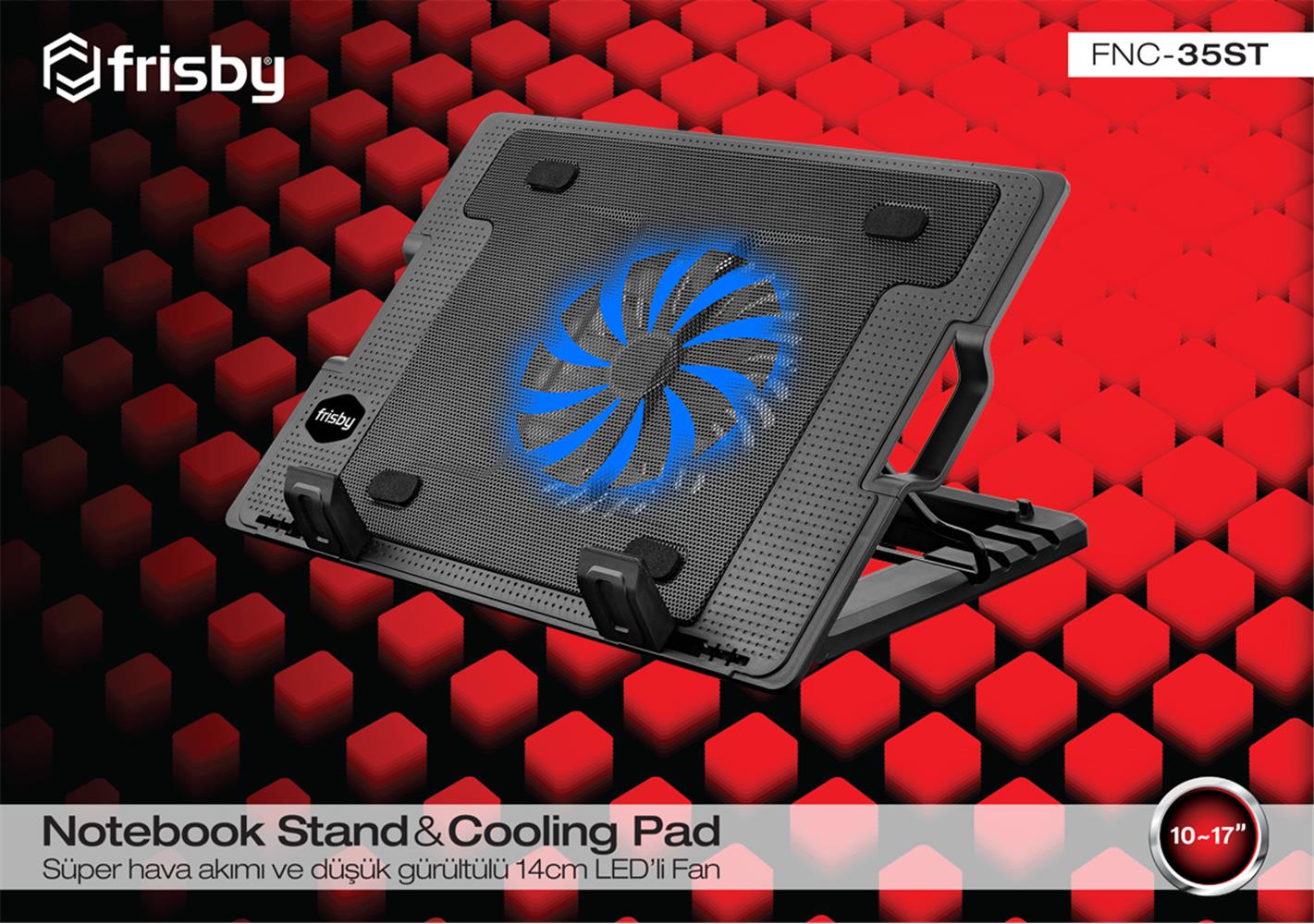 Frisby FNC-35ST Standlı Notebook Soğutucu 1 Port Usb 10