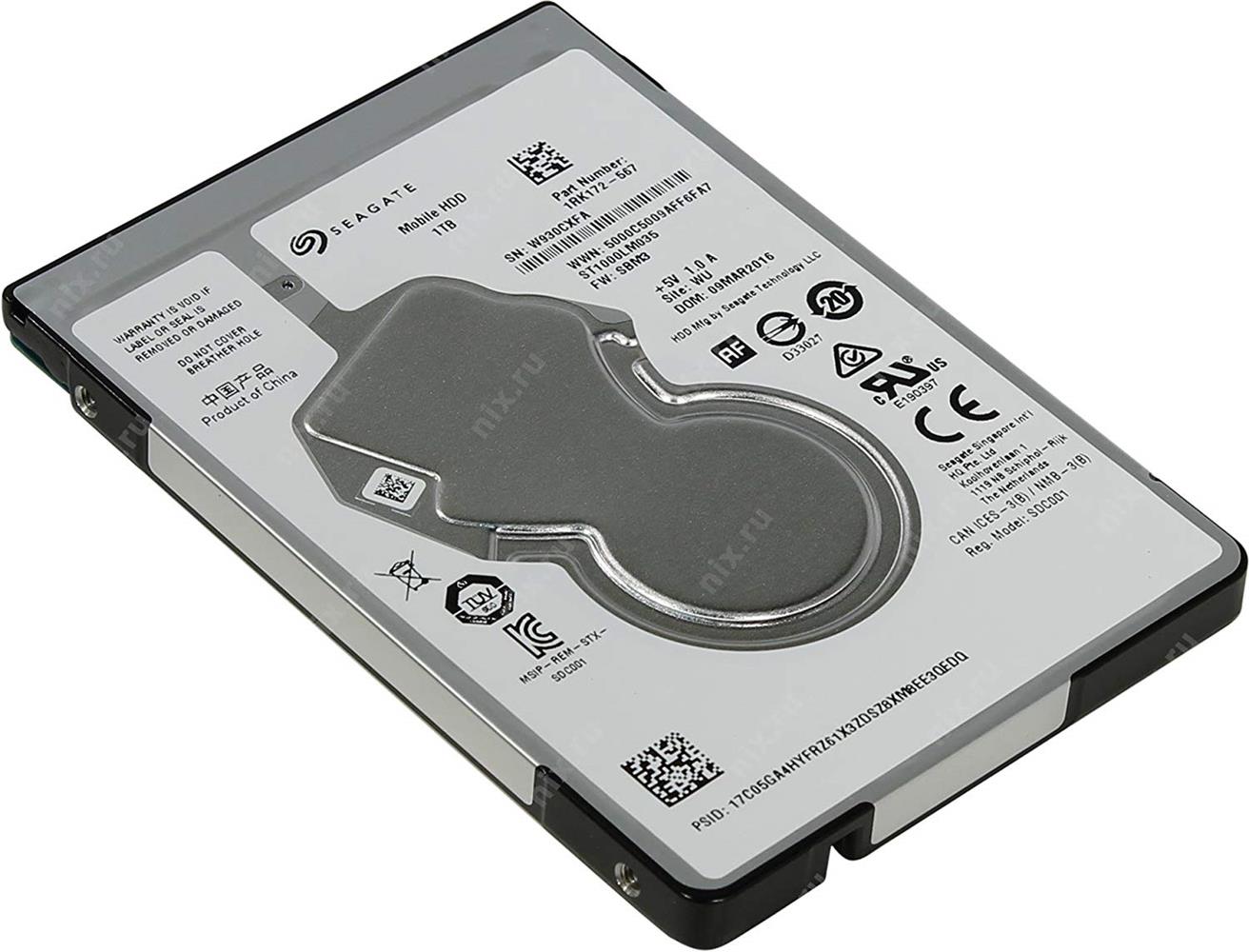 Seagate 1Tb 5400Rpm 2.5