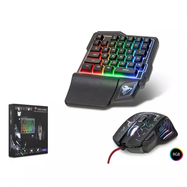 NOVATOR G506 OYUN KLAVYE & MOUSE SET LEDLİ Q (PUBG DESTEKLEMEZ)