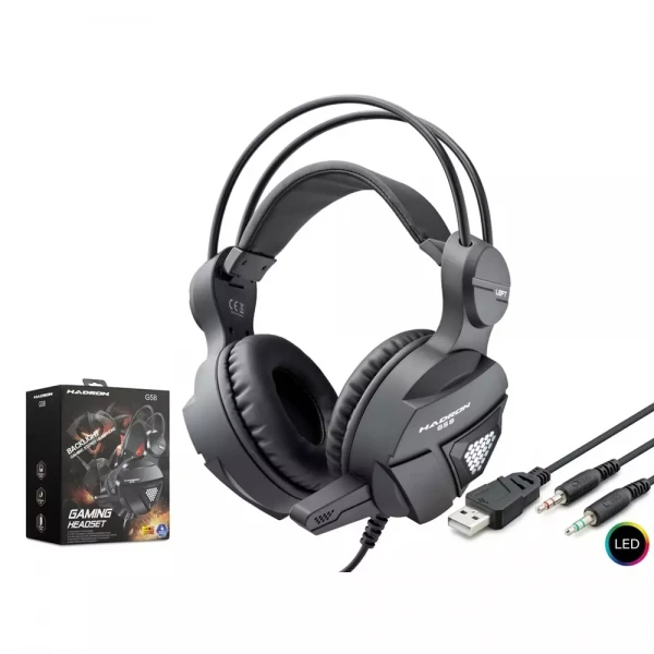 HADRON G58 KULAKLIK MİKROFONLU PC OYUN USB & AUX 3.5MM