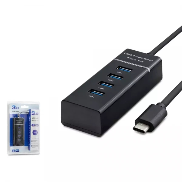 HADRON HD144 HUB TYPE-C 4 PORT