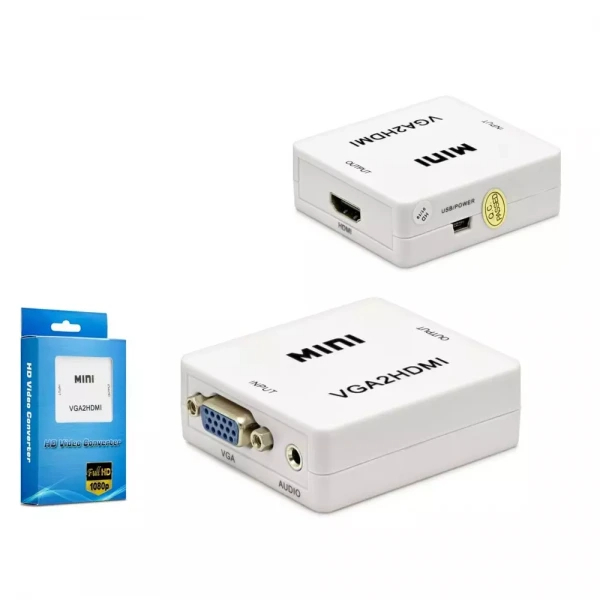 HADRON HDX1283 ÇEVİRİCİ VGA TO 2HDMI M/2F