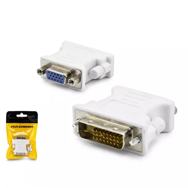 HADRON HDX1304 ADAPTÖR ÇEVİRİCİ DVI TO VGA M/F 24+1