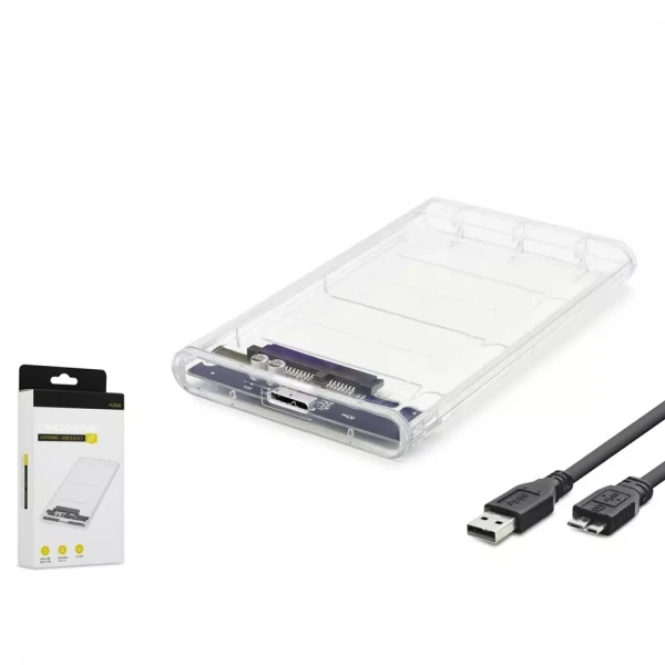 HADRON HDX1760 HARDDİSK KUTUSU ŞEFFAF USB 3.0 SATA 2.5