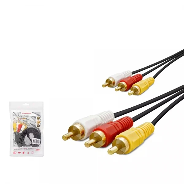 HADRON HDX5057 3RCA TO 3RCA KABLO 10MT