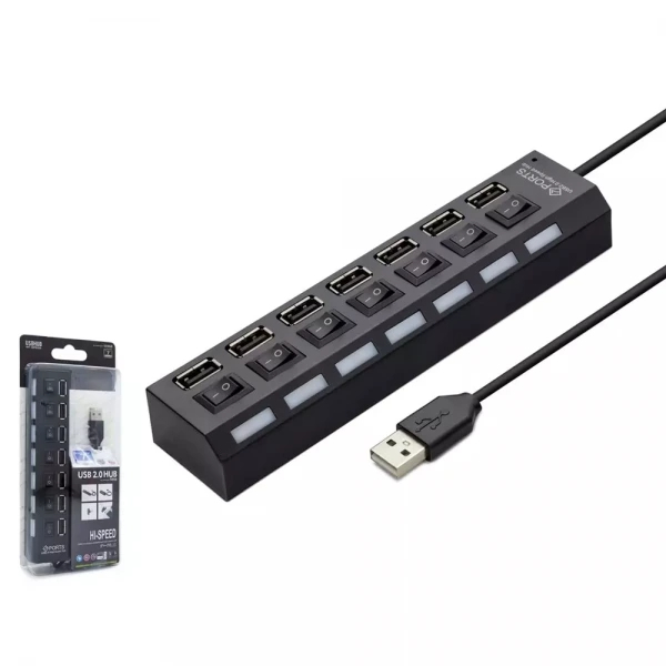 HADRON HDX7001 HUB USB 2.0 7 PORT