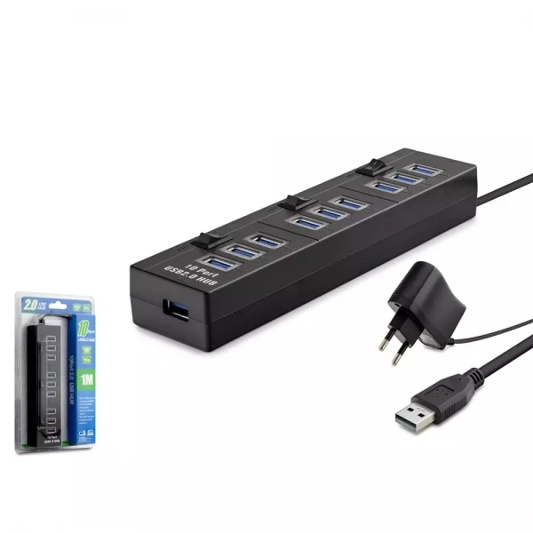 HADRON HDX7005 HUB USB 2.0 10 PORT