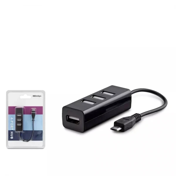 HADRON HDX7019 HUB USB 2.0 MICRO 4 PORT