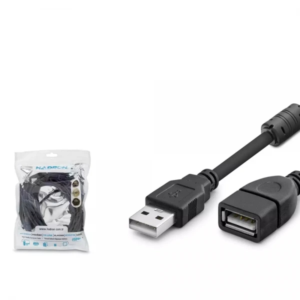 HADRON HDX7542 KABLO USB M/F 3M SİYAH