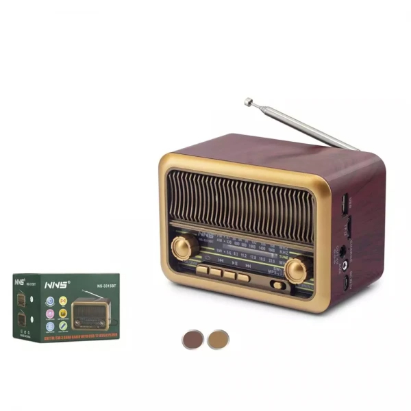 NNS NS3315 NOSTALJİ BT SPEAKER 140*82*94MM